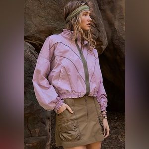 Free People Movement Starting Lineup Windbreaker Jacket | Size Large NWT